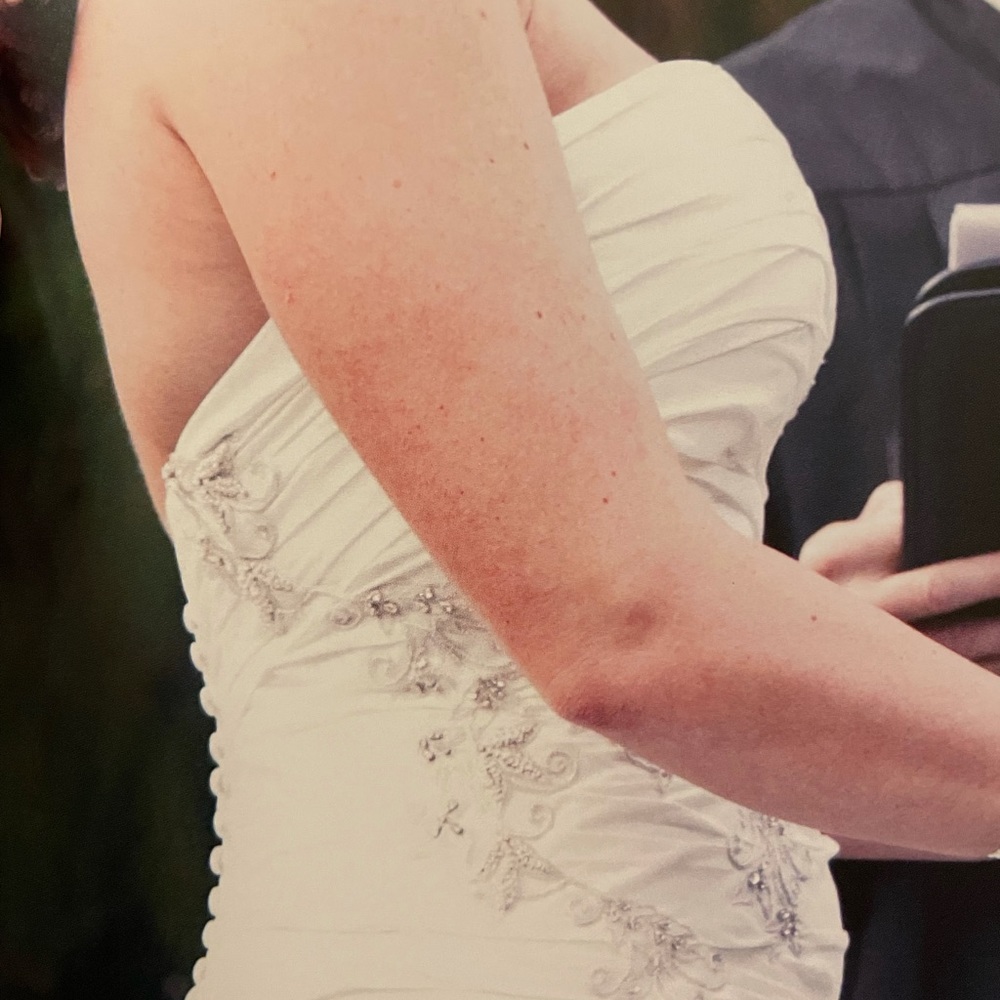 Ines do Santo Ivory “Madeline” Wedding Gown Size 12 (6). Ballon Fit and Flare. - Picture 6 of 11